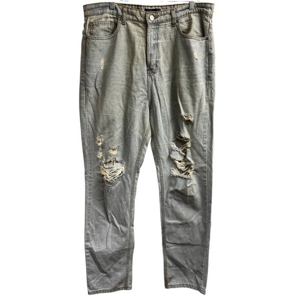 Tall High Waisted Distressed Ripped
Straight Leg Jean - Picture 3 of 6